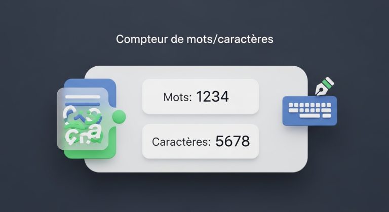 Compteur de mots caractères