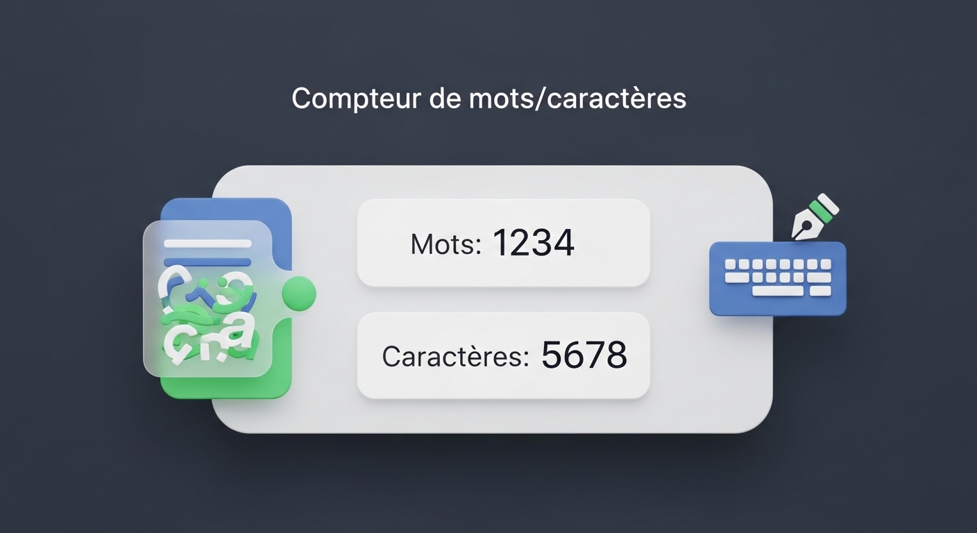Compteur de mots caractères
