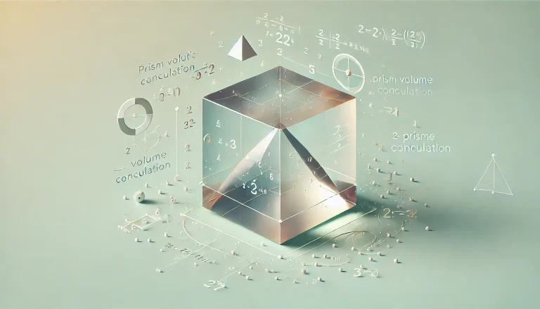 Calcul Volume de Prisme
