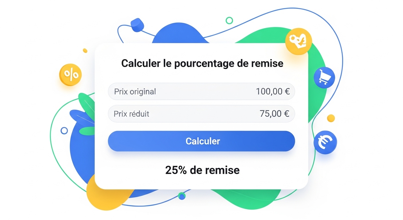 Calculer le pourcentage de remise