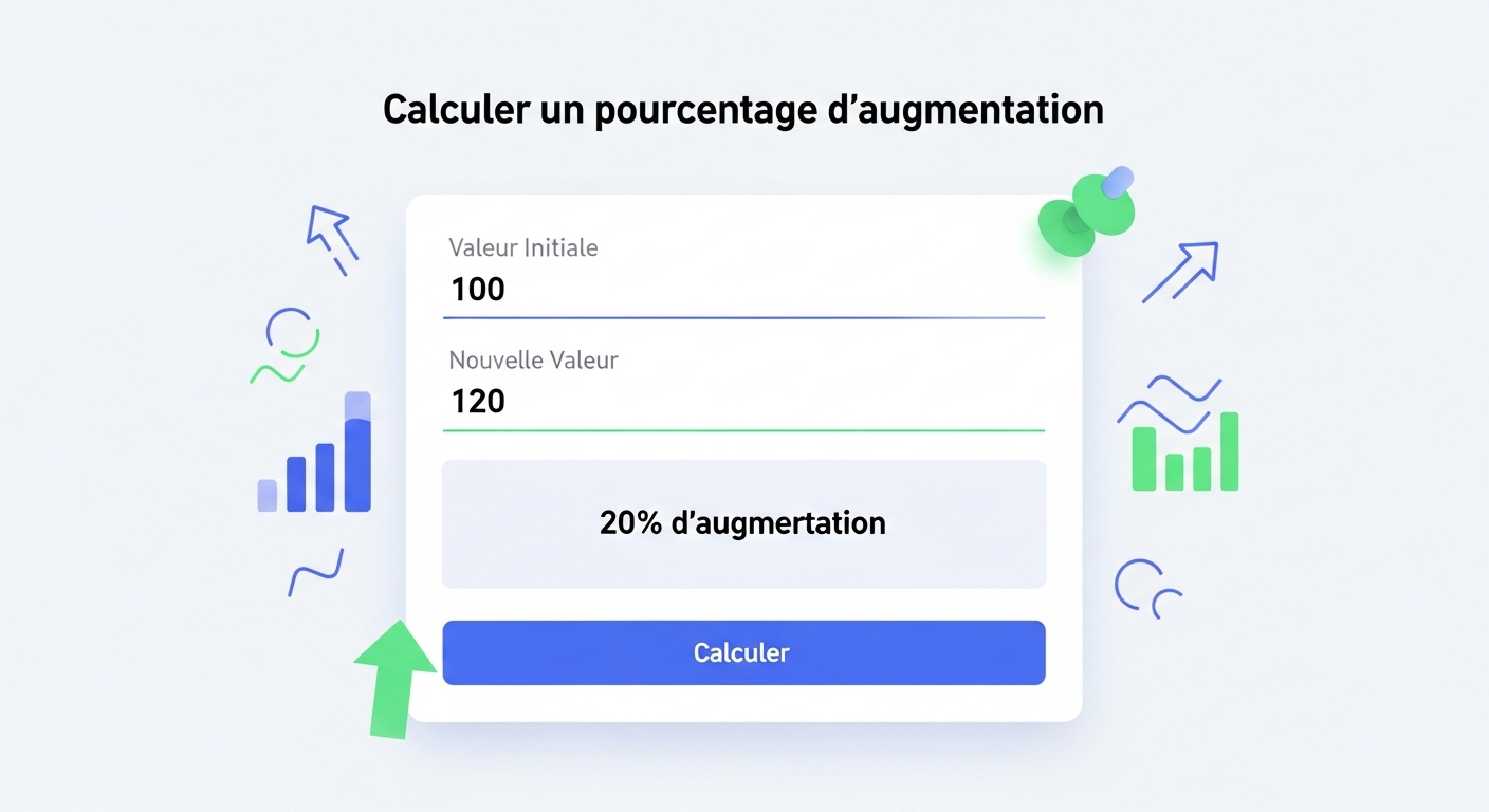 Calculer un pourcentage d'augmentation
