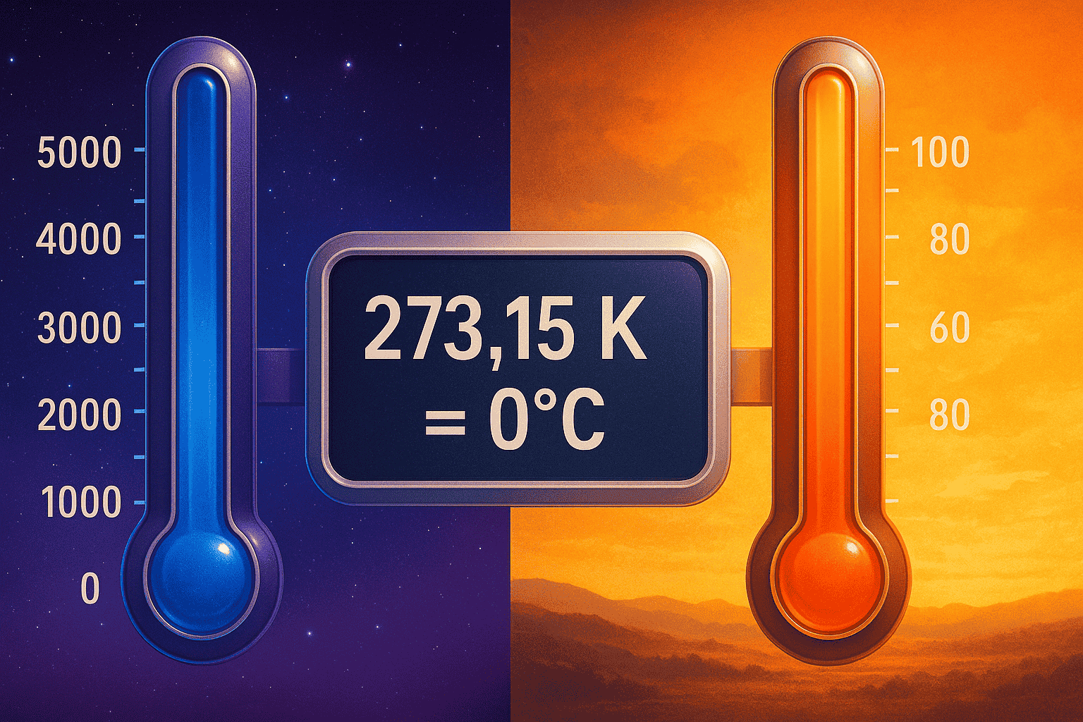 Conversion Kelvin en Celsius