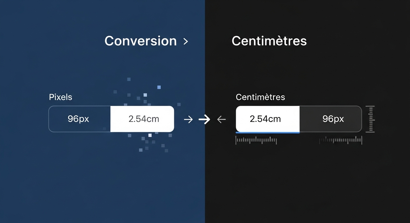 Conversion pixels cm